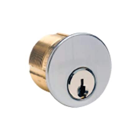 Swivel KW9 Brass Mortise Cylinder Keyed Differently, 10PK SW2737901